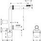 Hansgrohe Accessoires - Siphon de lavabo, gain de place, 32mm, blanc 54235000 Hansgrohe Accessoires - Siphon de lavabo, gain de place, 32mm, blanc 54235000