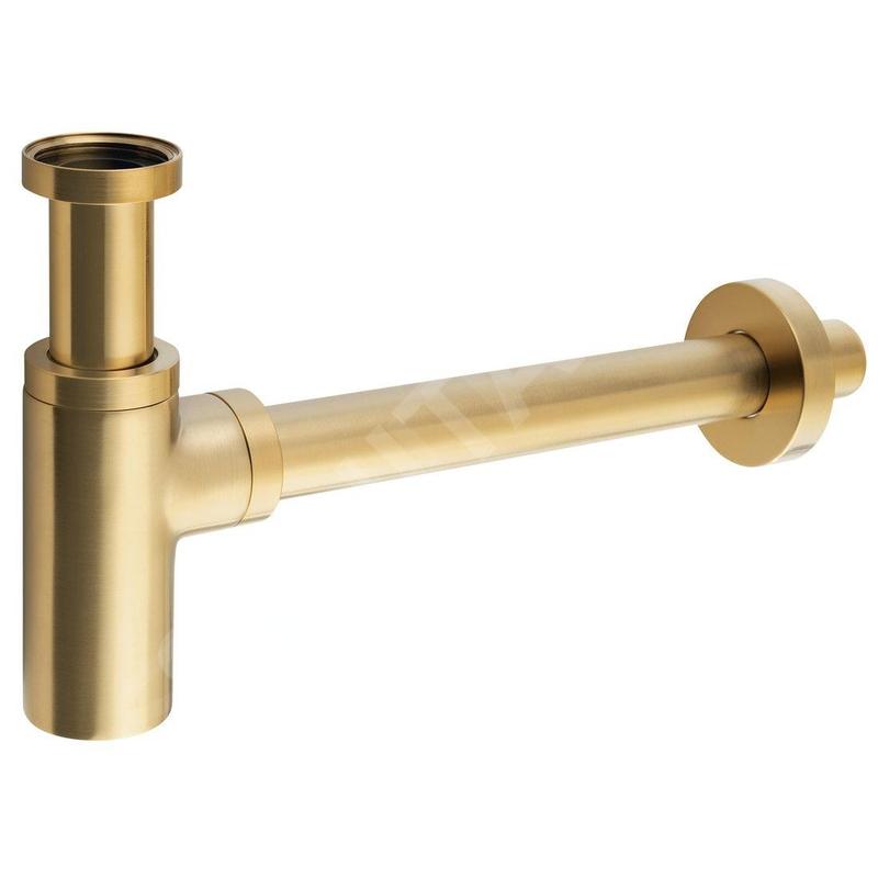 Sapho Accessoires - Siphon 1 1/4, bonde 32 mm, rond, or mat SI519 Sapho Accessoires - Siphon 1 1/4, bonde 32 mm, rond, or mat SI519