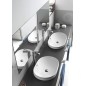 Sapho Lima - Lavabo semi-encastrable 595x175x395 mm, blanc BH7022 Sapho Lima - Lavabo semi-encastrable 595x175x395 mm, blanc BH7022