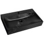 Sapho Toridi - Lavabo 76 x 47 cm, avec trop-plein, trou pour robinet, noir mat TU0226B Sapho Toridi - Lavabo 76 x 47 cm, avec trop-plein, trou pour robinet, noir mat TU0226B