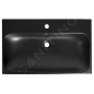 Sapho Toridi - Lavabo 76 x 47 cm, avec trop-plein, trou pour robinet, noir mat TU0226B Sapho Toridi - Lavabo 76 x 47 cm, avec trop-plein, trou pour robinet, noir mat TU0226B