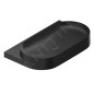 Ravak Yard - Lavabo 805x500 mm, sans trop-plein, sans trou pour robinet, noir mat XJX0D080000