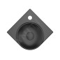 Ravak Yard - Lavabo d'angle 28x28 cm, sans trop-plein, ouverture pour mitigeur, noir mat XJX0D228000 Ravak Yard - Lavabo d'angle 28x28 cm, sans trop-plein, ouverture pour mitigeur, noir mat XJX0D228000