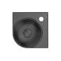Ravak Yard - Lavabo d'angle 28x28 cm, sans trop-plein, ouverture pour mitigeur, noir mat XJX0D228000 Ravak Yard - Lavabo d'angle 28x28 cm, sans trop-plein, ouverture pour mitigeur, noir mat XJX0D228000