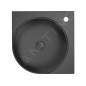 Ravak Yard - Lavabo d'angle 45x45 cm, sans trop-plein, trou pour mitigeur, noir mat XJX0D245000 Ravak Yard - Lavabo d'angle 45x45 cm, sans trop-plein, trou pour mitigeur, noir mat XJX0D245000