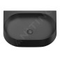 Ravak Yard - Lavabo 605x500 mm, sans trop-plein, trou pour robinet, noir mat XJX0D260002 Ravak Yard - Lavabo 605x500 mm, sans trop-plein, trou pour robinet, noir mat XJX0D260002