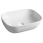 Aqualine Lavabos - Vasque à poser, 46x34 cm, sans trop-plein, blanc 46341 Aqualine Lavabos - Vasque à poser, 46x34 cm, sans trop-plein, blanc 46341