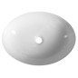 Aqualine Lavabos - Vasque à poser, 51x37 cm, sans trop-plein, blanc 50361 Aqualine Lavabos - Vasque à poser, 51x37 cm, sans trop-plein, blanc 50361