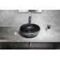 Sapho Priori - Lavabo pour plan de travail, diamètre 41 cm, sans trop-plein, noir/blanc PI034 Sapho Priori - Lavabo pour plan de travail, diamètre 41 cm, sans trop-plein, noir/blanc PI034