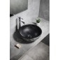 Sapho Priori - Lavabo pour plan de travail, diamètre 41 cm, sans trop-plein, noir/blanc PI034 Sapho Priori - Lavabo pour plan de travail, diamètre 41 cm, sans trop-plein, noir/blanc PI034