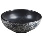Sapho Priori - Lavabo pour plan de travail, diamètre 41 cm, sans trop-plein, noir/blanc PI034 Sapho Priori - Lavabo pour plan de travail, diamètre 41 cm, sans trop-plein, noir/blanc PI034