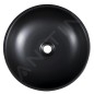 Sapho Priori - Lavabo pour plan de travail, diamètre 41 cm, sans trop-plein, noir/vert PI039 Sapho Priori - Lavabo pour plan de travail, diamètre 41 cm, sans trop-plein, noir/vert PI039