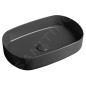 Sapho Infinity - Vasque à poser, 550x360 mm, sans trop-plein, anthracite 10NF65055-2C Sapho Infinity - Vasque à poser, 550x360 mm, sans trop-plein, anthracite 10NF65055-2C