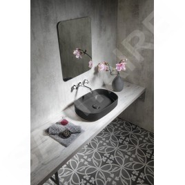 Sapho Infinity - Vasque à poser, 550x360 mm, sans trop-plein, anthracite 10NF65055-2C