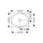 Hansgrohe Xuniva D - Lavabo, encastré, 45x35 cm, avec trop-plein, blanc 60152450 Hansgrohe Xuniva D - Lavabo, encastré, 45x35 cm, avec trop-plein, blanc 60152450