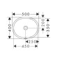 Hansgrohe Xuniva U - Lavabo, encastré, 45x35 cm, avec trop-plein, blanc 60153450 Hansgrohe Xuniva U - Lavabo, encastré, 45x35 cm, avec trop-plein, blanc 60153450