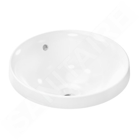 Hansgrohe Xuniva S - Vasque, diamètre 40 cm, avec trop-plein, sans trou pour robinet , blanc 60155450
