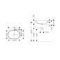Hansgrohe Xuniva U - Lavabo, 55x40 cm, avec trop-plein, sans trou pour robinet, blanc 60157450 Hansgrohe Xuniva U - Lavabo, 55x40 cm, avec trop-plein, sans trou pour robinet, blanc 60157450
