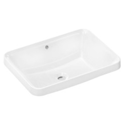 Hansgrohe Xuniva Q - Lavabo, 55x40 cm, avec trop-plein, sans trou pour robinet, blanc 60158450