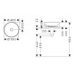 Hansgrohe Xuniva S - Vasque à poser, diamètre 40 cm, sans trop-plein, blanc 60164450