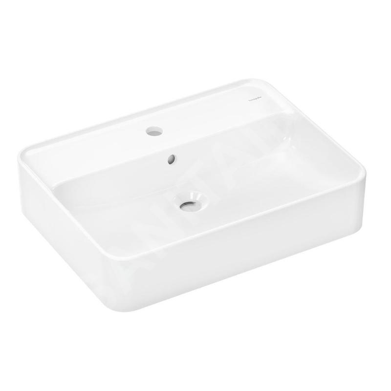 Hansgrohe Xuniva Q - Lavabo à poser, 60x45 cm, avec trop-plein, trou pour robinetterie, blanc 60172450 Hansgrohe Xuniva Q - Lavabo à poser, 60x45 cm, avec trop-plein, trou pour robinetterie, blanc 60172450