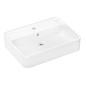 Hansgrohe Xuniva Q - Lavabo à poser, 60x45 cm, avec trop-plein, trou pour robinetterie, blanc 60172450 Hansgrohe Xuniva Q - Lavabo à poser, 60x45 cm, avec trop-plein, trou pour robinetterie, blanc 60172450