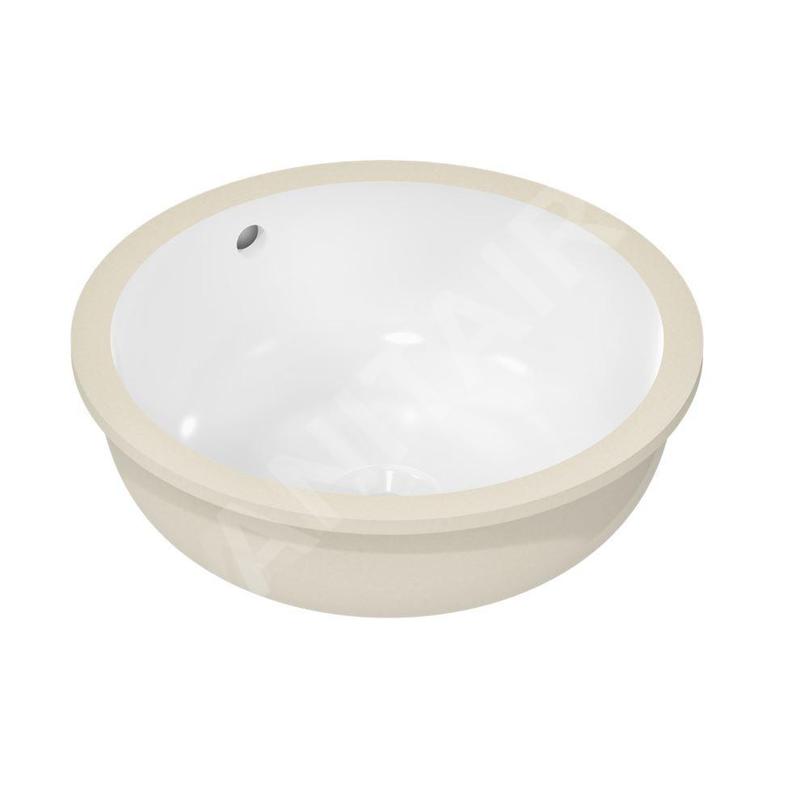 Hansgrohe Xuniva S - Vasque encastré, diamètre 35 cm, avec trop-plein, SmartClean, blanc 61046450