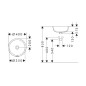 Hansgrohe Xuniva S - Vasque encastré, diamètre 35 cm, avec trop-plein, SmartClean, blanc 61046450