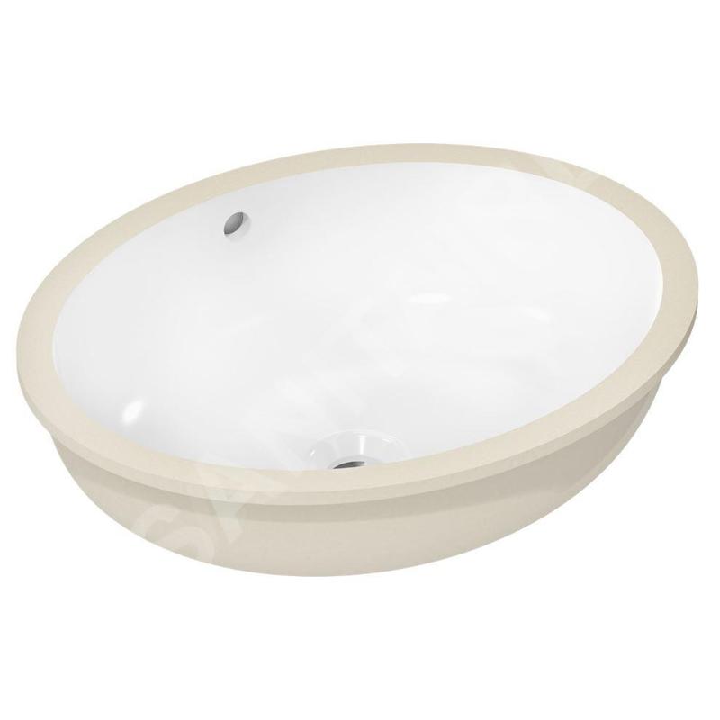 Hansgrohe Xuniva D - Lavabo encastré, 45x35 cm, avec trop-plein, SmartClean, blanc 61048450