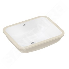 Hansgrohe Xuniva Q - Lavabo encastré, 45x35 cm, avec trop-plein, SmartClean, blanc 61052450