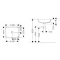 Hansgrohe Xuniva Q - Lavabo encastré, 45x35 cm, avec trop-plein, SmartClean, blanc 61052450 Hansgrohe Xuniva Q - Lavabo encastré, 45x35 cm, avec trop-plein, SmartClean, blanc 61052450