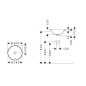 Hansgrohe Xuniva S - Vasque, diamètre 40 cm, avec trop-plein, sans trou pour robinet, SmartClean, blanc 61054450