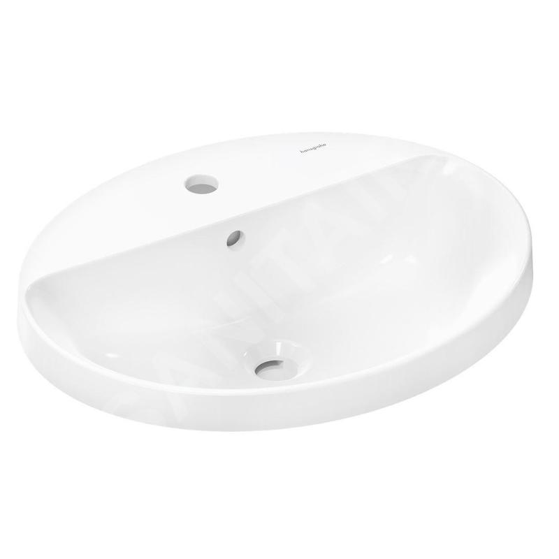Hansgrohe Xuniva D - Lavabo 55x45 cm, avec trop-plein, trou pour robinetterie, SmartClean, blanc 61060450 Hansgrohe Xuniva D - Lavabo 55x45 cm, avec trop-plein, trou pour robinetterie, SmartClean, blanc 61060450