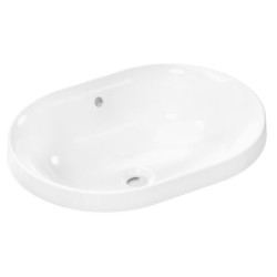 Hansgrohe Xuniva U - Lavabo, 55x40 cm, avec trop-plein, sans trou pour robinetterie, SmartClean, blanc 61062450