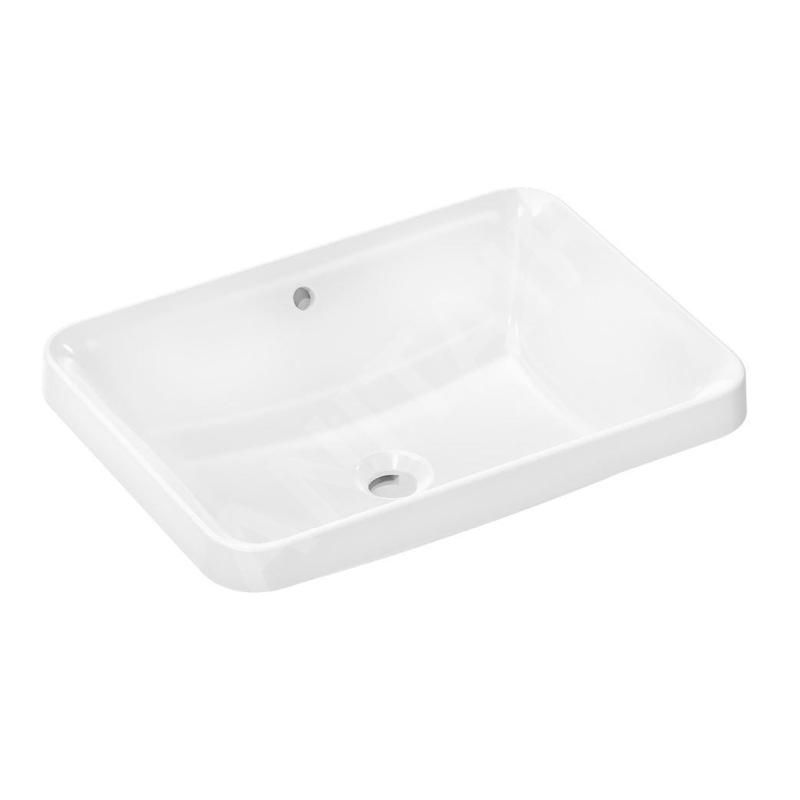Hansgrohe Xuniva Q - Lavabo, 55x40 cm, avec trop-plein, sans trou pour robinetterie, SmartClean, blanc 61066450 Hansgrohe Xuniva Q - Lavabo, 55x40 cm, avec trop-plein, sans trou pour robinetterie, SmartClean, blanc 61066450
