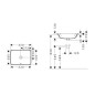 Hansgrohe Xuniva Q - Lavabo, 55x40 cm, avec trop-plein, sans trou pour robinetterie, SmartClean, blanc 61066450 Hansgrohe Xuniva Q - Lavabo, 55x40 cm, avec trop-plein, sans trou pour robinetterie, SmartClean, blanc 61066450