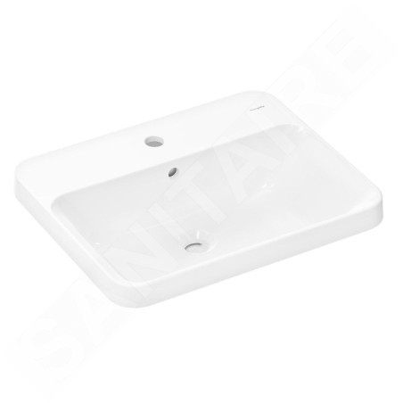 Hansgrohe Xuniva Q - Lavabo 55x45 cm, avec trop-plein, trou pour robinetterie, SmartClean, blanc 61068450