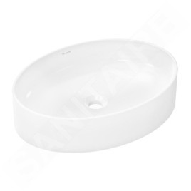 Hansgrohe Xuniva D - Lavabo à poser, 55x40 cm, sans trop-plein, SmartClean, blanc 61072450