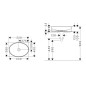 Hansgrohe Xuniva D - Lavabo à poser, 55x40 cm, sans trop-plein, SmartClean, blanc 61072450 Hansgrohe Xuniva D - Lavabo à poser, 55x40 cm, sans trop-plein, SmartClean, blanc 61072450