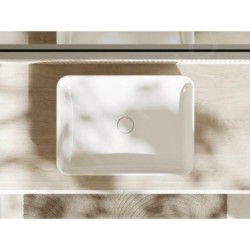 Hansgrohe Xuniva Q - Lavabo à poser, 55x40 cm, sans trop-plein, SmartClean, blanc 61075450