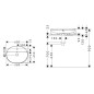Hansgrohe Xuniva U - Lavabo à poser, 60x45 cm, avec trop-plein, trou pour robinet, SmartClean, blanc 61080450 Hansgrohe Xuniva U - Lavabo à poser, 60x45 cm, avec trop-plein, trou pour robinet, SmartClean, blanc 61080450