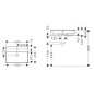 Hansgrohe Xuniva Q - Lavabo à poser, 60x45 cm, avec trop-plein, trou pour robinet, SmartClean, blanc 61082450 Hansgrohe Xuniva Q - Lavabo à poser, 60x45 cm, avec trop-plein, trou pour robinet, SmartClean, blanc 61082450