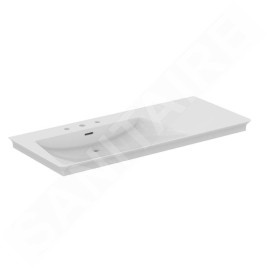 Ideal Standard La Dolce Vita - Lavabo, 54x126 cm, gauche, avec trop-plein, 3 trous pour robinetterie, blanc E269601