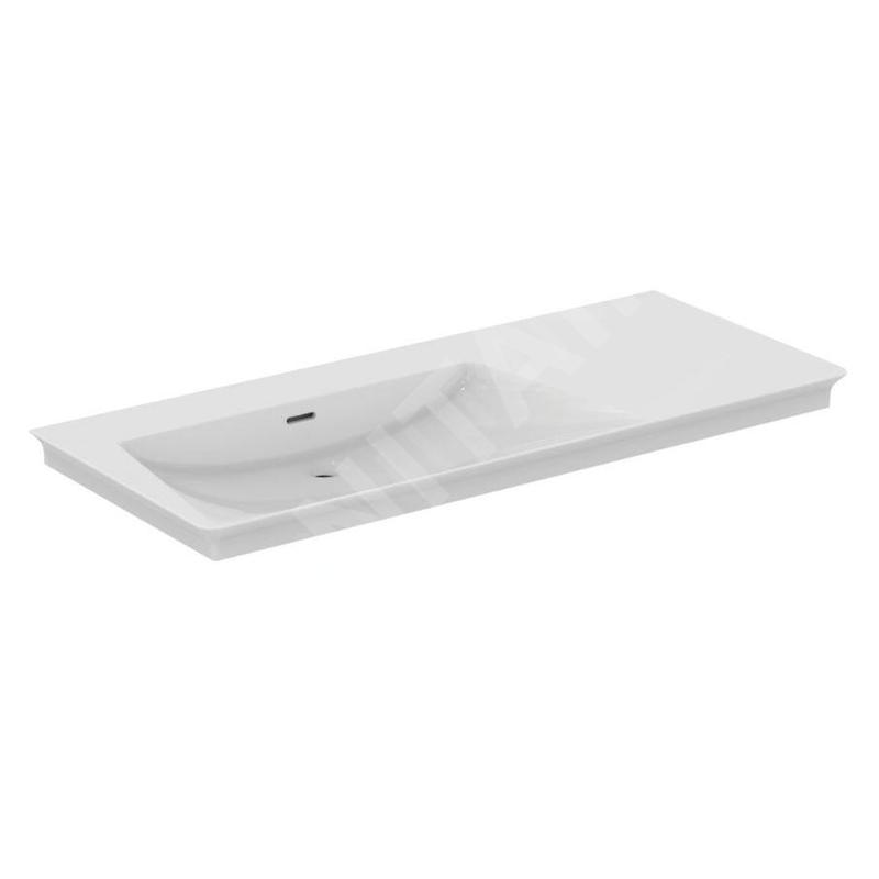 Ideal Standard La Dolce Vita - Lavabo, 54x126 cm, gauche, avec trop-plein, sans trou pour robinet, blanc E270601 Ideal Standard La Dolce Vita - Lavabo, 54x126 cm, gauche, avec trop-plein, sans trou pour robinet, blanc E270601