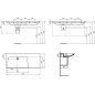 Ideal Standard La Dolce Vita - Lavabo, 54x126 cm, gauche, avec trop-plein, sans trou pour robinet, blanc E270601 Ideal Standard La Dolce Vita - Lavabo, 54x126 cm, gauche, avec trop-plein, sans trou pour robinet, blanc E270601