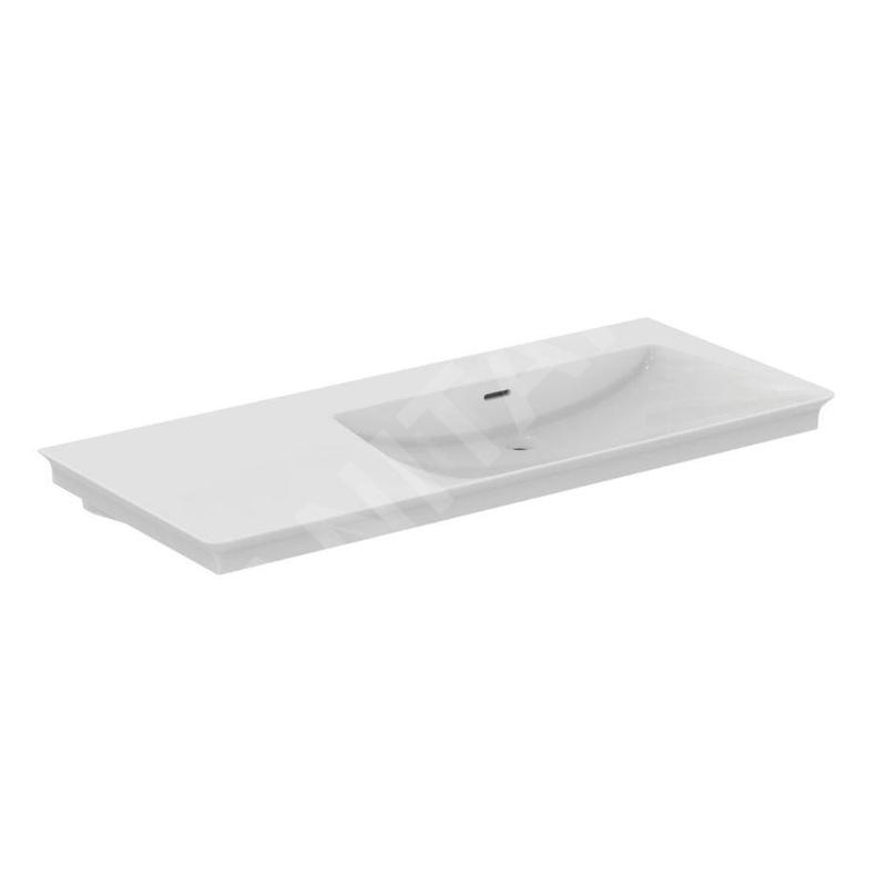 Ideal Standard La Dolce Vita - Lavabo, 54x126 cm, droite, avec trop-plein, sans trou pour robinet, blanc E270701 Ideal Standard La Dolce Vita - Lavabo, 54x126 cm, droite, avec trop-plein, sans trou pour robinet, blanc E270701