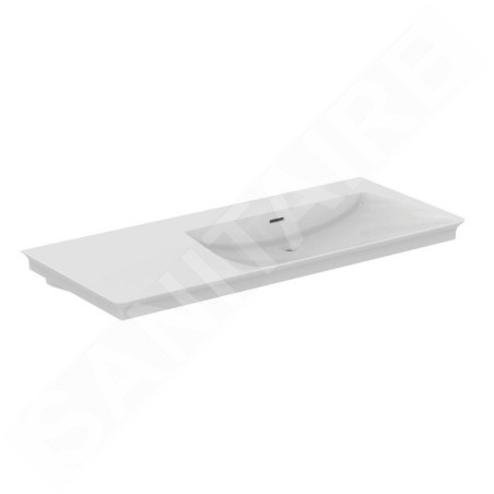 Ideal Standard La Dolce Vita - Lavabo, 54x126 cm, droite, avec trop-plein, sans trou pour robinet, blanc E270701