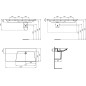 Ideal Standard La Dolce Vita - Lavabo, 54x126 cm, droite, avec trop-plein, sans trou pour robinet, blanc E270701 Ideal Standard La Dolce Vita - Lavabo, 54x126 cm, droite, avec trop-plein, sans trou pour robinet, blanc E270701