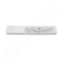 Ideal Standard La Dolce Vita - Lavabo, 54x126 cm, droite, avec trop-plein, sans trou pour robinet, blanc E270701