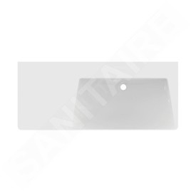 Ideal Standard La Dolce Vita - Lavabo, 54x126 cm, droite, avec trop-plein, sans trou pour robinet, blanc E270701